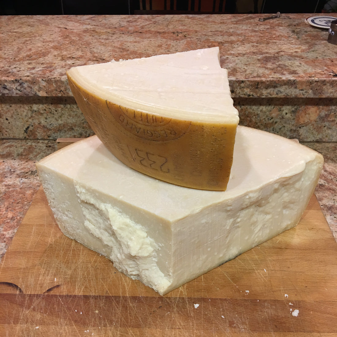 A lot of Parmigiano Reggiano, best pairing for Balsamic Vinegar of Modena